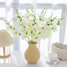 Artificial Moth Orchid Wedding Flowers Wall Home New Year's Decor Accessories Diy Gifts Bridal Bouquets Indoor Bonsai Scrapbooks